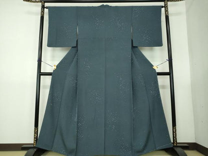 平和屋着物●上質な小紋　霞文　正絹　逸品　DABG8486ps