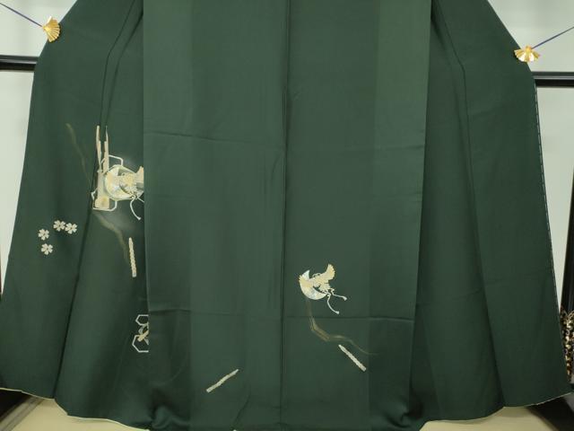 平和屋着物●訪問着　駒刺繍　楽器桜鳥文　金銀彩　やまと誂製　正絹　逸品　DABG8487ps