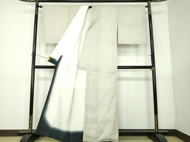 平和屋着物●本場大島紬　白大島　100亀甲　総詰め　正絹　逸品　未使用　DABG8490ps