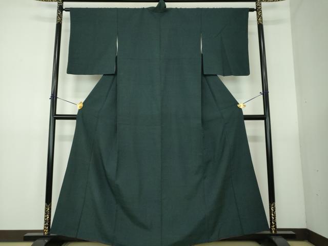 平和屋着物●本塩沢　蚊絣　正絹　逸品　DABG8492ps