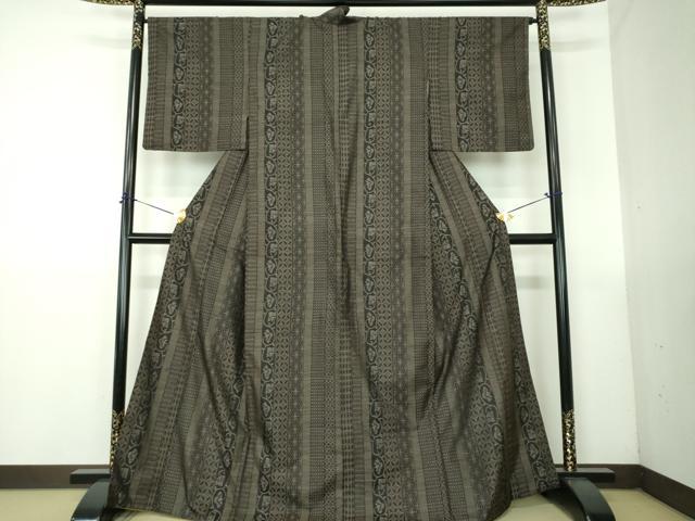 平和屋着物●本場大島紬　花間道　正絹　逸品　DABG8500ps