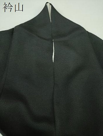 平和屋着物●訪問着　流水花文　鬼しぼ縮緬　黒地　正絹　逸品　DABG8502ps