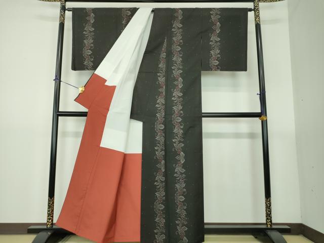 平和屋着物●本場大島紬　9マルキ　花間道　正絹　逸品　DABG8503ps