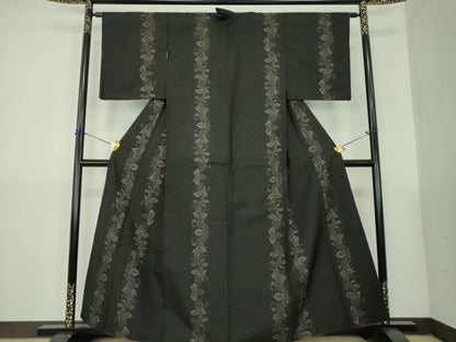 平和屋着物●本場大島紬　9マルキ　花間道　正絹　逸品　DABG8503ps