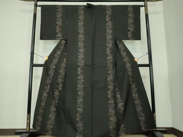 平和屋着物●本場大島紬　9マルキ　花間道　正絹　逸品　DABG8503ps