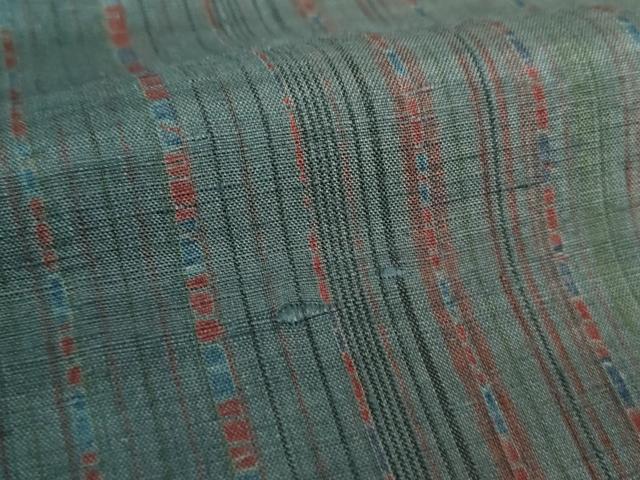 平和屋着物●上質な紬　変わり間道　正絹　逸品　DABG8507ps