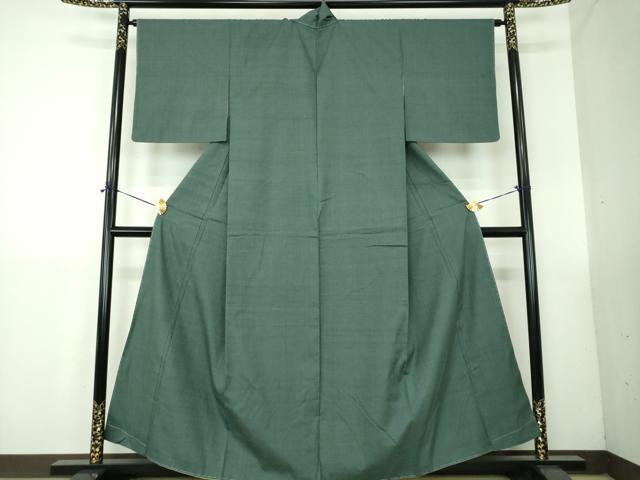 平和屋着物●結城紬　色無地　虫襖色　正絹　逸品　未使用　DABG8508ps