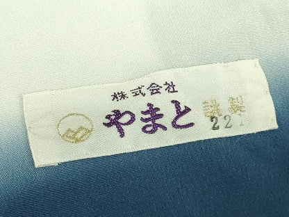 平和屋着物●江戸小紋　訪問着　渡橋風景花文　竜田川　やまと誂製　正絹　逸品　未使用　DABG8515ps