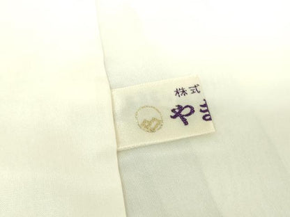 平和屋着物●訪問着　紬地　手描き　飛鳥草木文　金彩　正絹　逸品　DABG8517ps