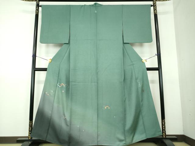 平和屋着物●訪問着　作家物　竹屋町刺繍　駒刺繍　総刺繍　紋満紀　暈し染め　金糸　正絹　逸品　DABG8520ps