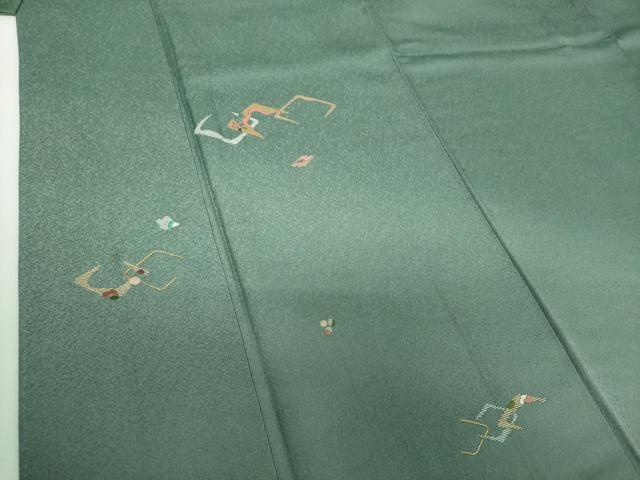 平和屋着物●訪問着　作家物　竹屋町刺繍　駒刺繍　総刺繍　紋満紀　暈し染め　金糸　正絹　逸品　DABG8520ps