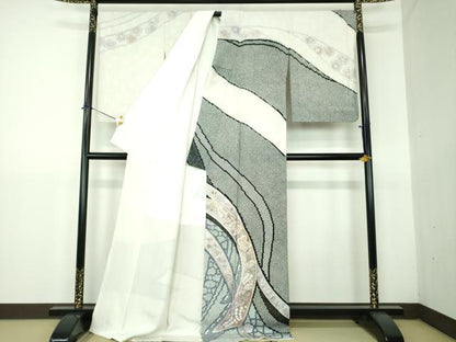 平和屋着物●訪問着　作家物　辻が花　金彩　正絹　逸品　DABG8522ps