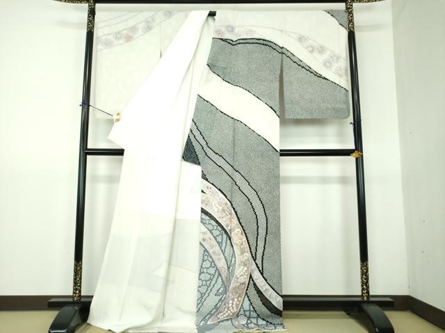 平和屋着物●訪問着　作家物　辻が花　金彩　正絹　逸品　DABG8522ps