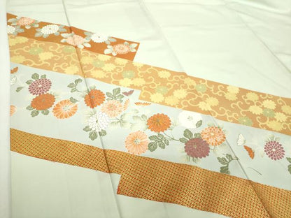 平和屋着物●訪問着　刺繍　菊唐草　金彩　高島屋扱い　正絹　逸品　DABG8530ps