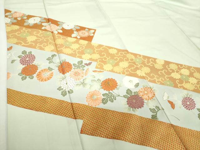 平和屋着物●訪問着　刺繍　菊唐草　金彩　高島屋扱い　正絹　逸品　DABG8530ps