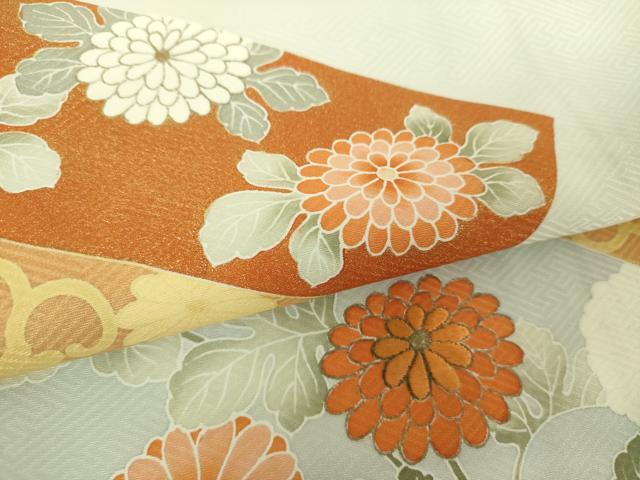 平和屋着物●訪問着　刺繍　菊唐草　金彩　高島屋扱い　正絹　逸品　DABG8530ps