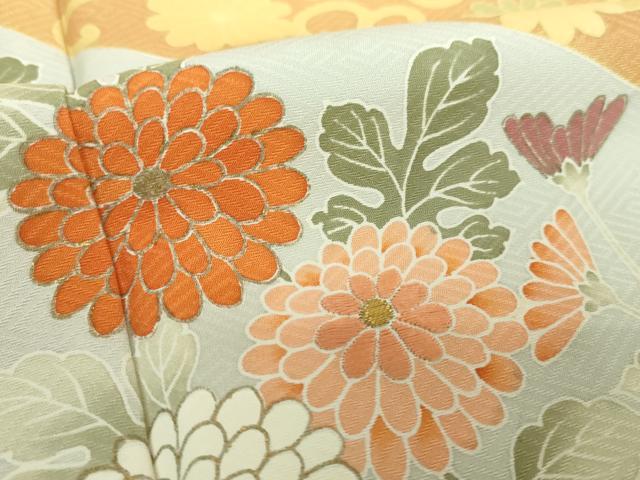 平和屋着物●訪問着　刺繍　菊唐草　金彩　高島屋扱い　正絹　逸品　DABG8530ps