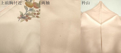 平和屋着物●訪問着　作家物　菊文　暈し染め　金彩　正絹　逸品　DABG8531ps
