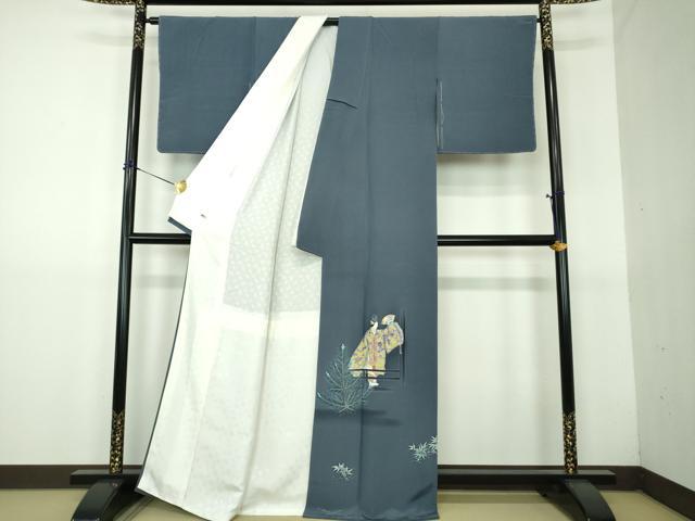 平和屋着物●豪華色留袖　友禅　作家物　能　笹松文　暈し染め　さが美扱い　正絹　逸品　未使用　DABG8532ps