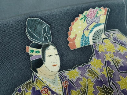 平和屋着物●豪華色留袖　友禅　作家物　能　笹松文　暈し染め　さが美扱い　正絹　逸品　未使用　DABG8532ps