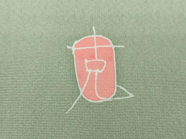 平和屋着物●本加賀友禅作家　南克治　訪問着　枝花文　正絹　逸品　DABG8535ps