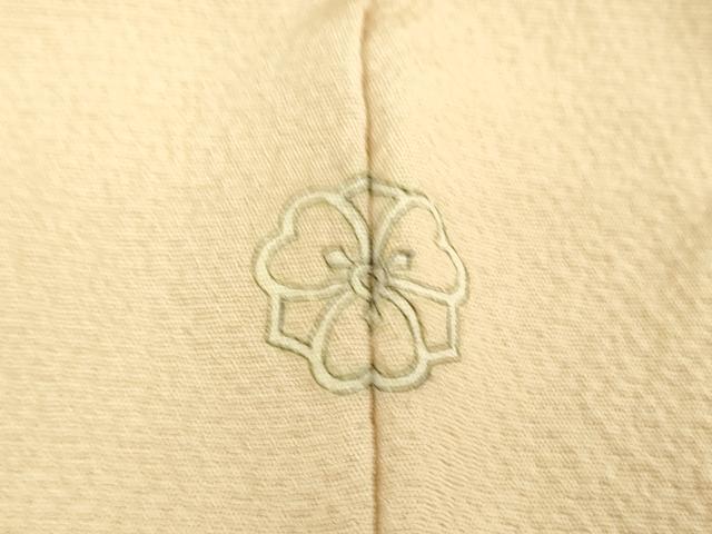 平和屋着物●訪問着　刺繍　舞梅　舞桜　暈し染め　金彩　反端付き　正絹　逸品　DABG8539ps
