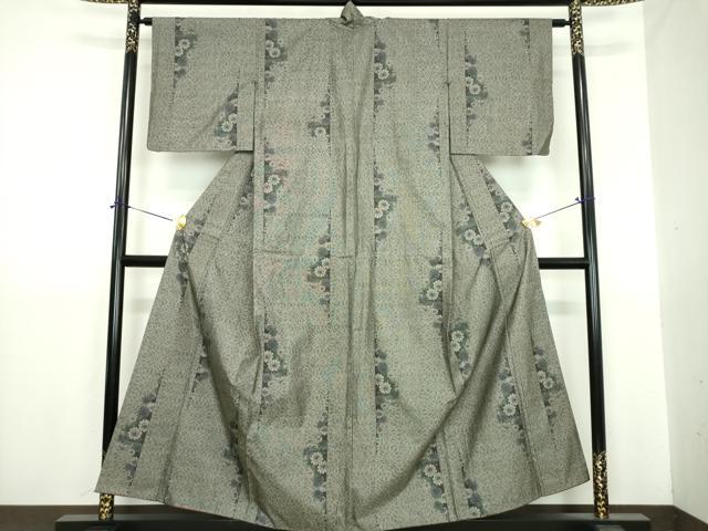 平和屋着物●本場大島紬　9マルキ　菊間道　正絹　逸品　DABG8559ps