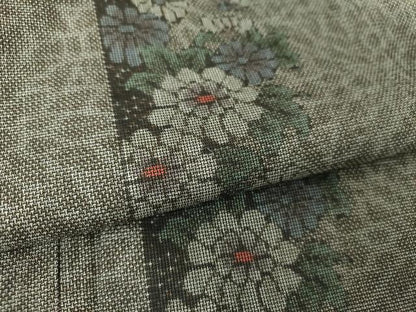 平和屋着物●本場大島紬　9マルキ　菊間道　正絹　逸品　DABG8559ps