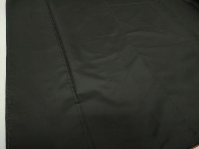 平和屋着物●本場縞大島紬　色無地　黒地　正絹　逸品　DABG8561ps