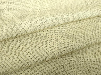 平和屋着物●本塩沢　110亀甲　斜線文　正絹　逸品　DABG8580ps