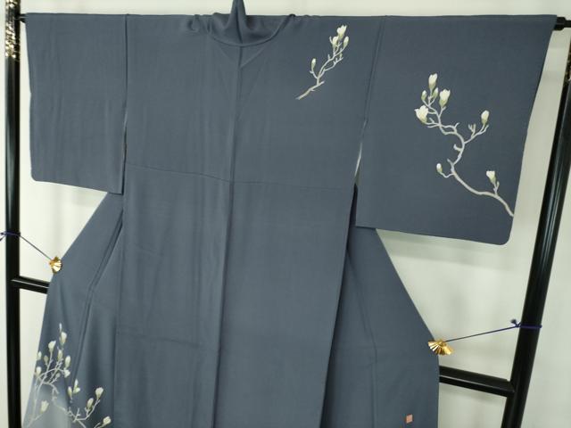 平和屋着物●訪問着　友禅　作家物　木蓮　雉　暈し染め　正絹　逸品　DABG8584ps