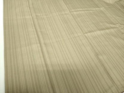 平和屋着物●上質なお召　縞　正絹　逸品　DABG8592ps