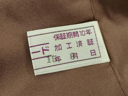 平和屋着物●上質なお召　縞　正絹　逸品　DABG8592ps