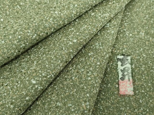 平和屋着物●上質な小紋　作家物　たたき染め　正絹　逸品　DABG8596ps