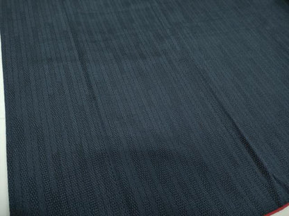 平和屋着物●本塩沢　110亀甲　間道　正絹　逸品　DABG8599ps