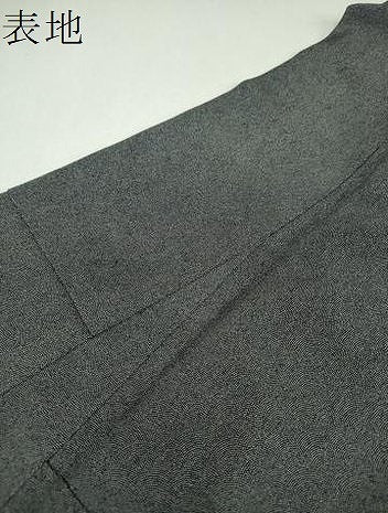 平和屋着物●寺山存男　江戸小紋　鮫小紋柄　黒地　正絹　逸品　DABG8610ps