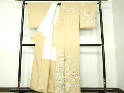 平和屋着物●訪問着　流水宝尽くし花文　暈し染め　金彩　正絹　逸品　DABG8619ps