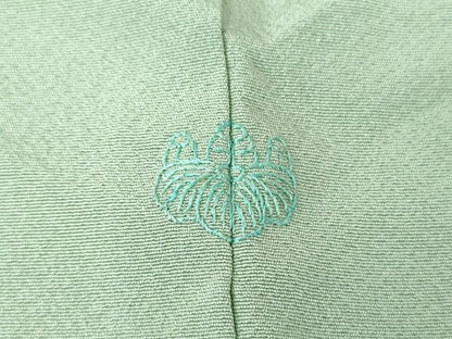 平和屋着物●ファッションデザイナー　花井幸子　訪問着　駒刺繍　露芝雪兎　金彩　正絹　逸品　DABG8622ps