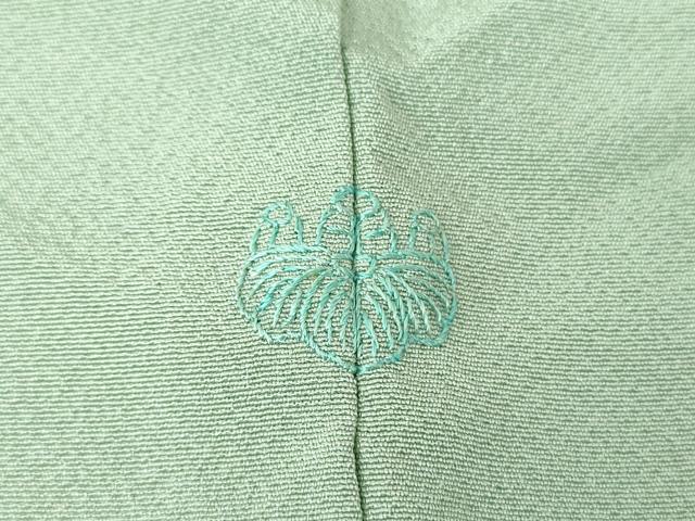 平和屋着物●ファッションデザイナー　花井幸子　訪問着　駒刺繍　露芝雪兎　金彩　正絹　逸品　DABG8622ps