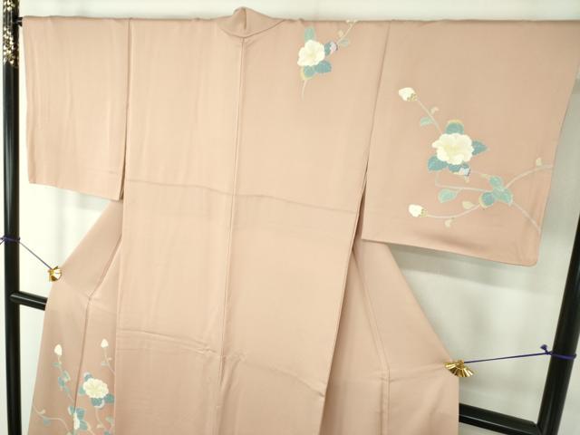 平和屋着物●訪問着　友禅　作家物　枝花文　正絹　逸品　DABG8624ps