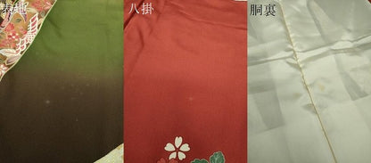平和屋着物●豪華振袖　南蛮船　花鳥熨斗文　暈し染め　金銀彩　正絹　逸品　DABG8629ps