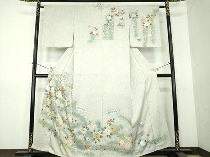 平和屋着物●訪問着　螺鈿　辻が花　暈し染め　金銀彩　正絹　逸品　DABG8642ps