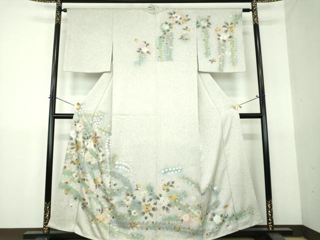 平和屋着物●訪問着　螺鈿　辻が花　暈し染め　金銀彩　正絹　逸品　DABG8642ps