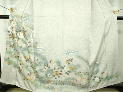 平和屋着物●訪問着　螺鈿　辻が花　暈し染め　金銀彩　正絹　逸品　DABG8642ps
