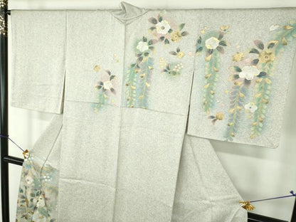 平和屋着物●訪問着　螺鈿　辻が花　暈し染め　金銀彩　正絹　逸品　DABG8642ps