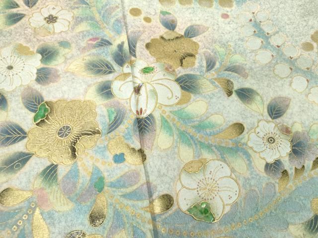 平和屋着物●訪問着　螺鈿　辻が花　暈し染め　金銀彩　正絹　逸品　DABG8642ps