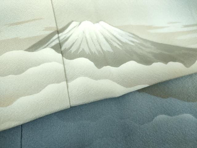 平和屋着物●近代日本画の巨匠　横山大観　じゅらく謹製　訪問着　富士山　暈し染め　正絹　逸品　DABG8648ps