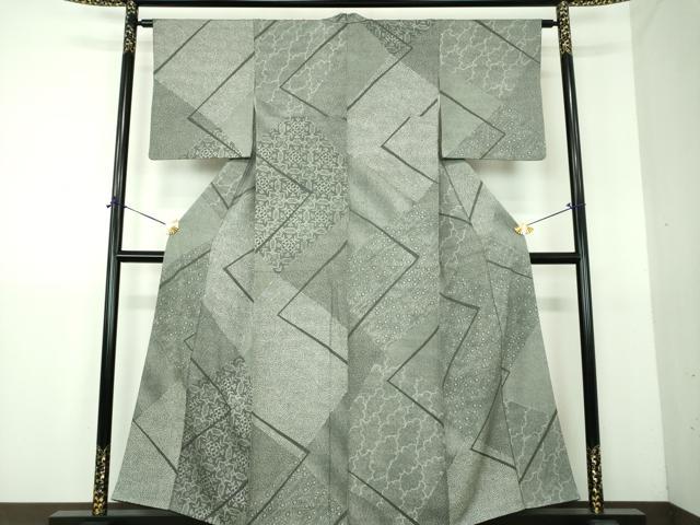 平和屋着物●江戸小紋　作家物　吉祥花文　正絹　逸品　DABG8655ps