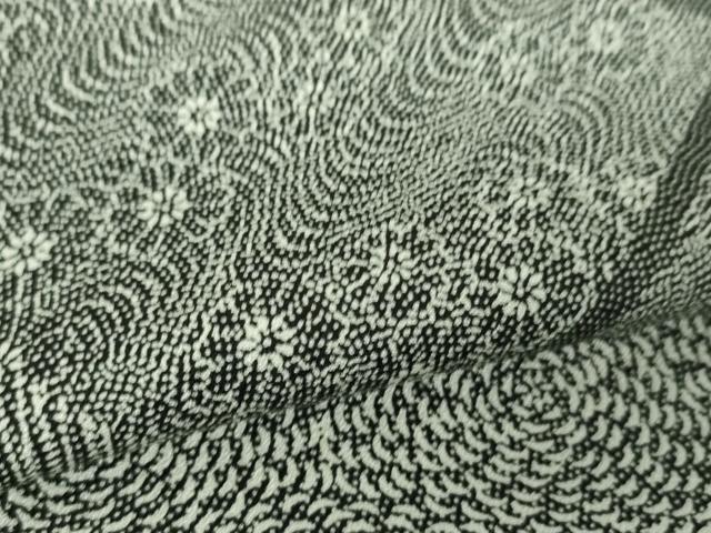 平和屋着物●江戸小紋　作家物　吉祥花文　正絹　逸品　DABG8655ps