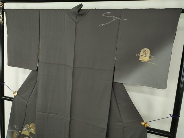 平和屋着物○訪問着 竹屋町刺繍 流水吉祥花文 金彩 正絹 逸品